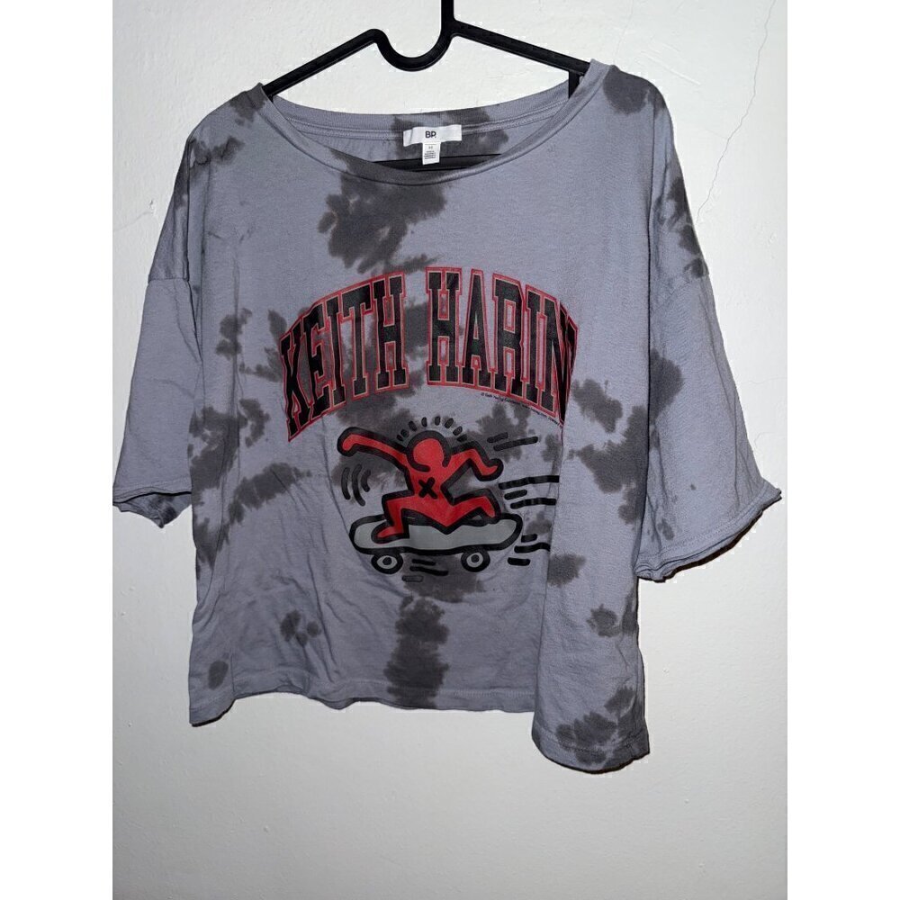 BP Nordstorm Keith Haring Skateboard Cropped T-shirt Size Medium
